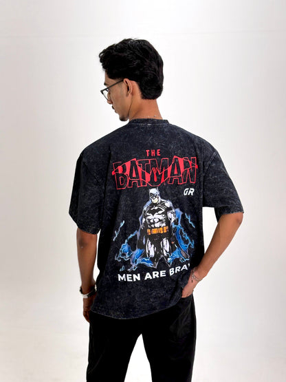 BATMAN Black Acid Oversized