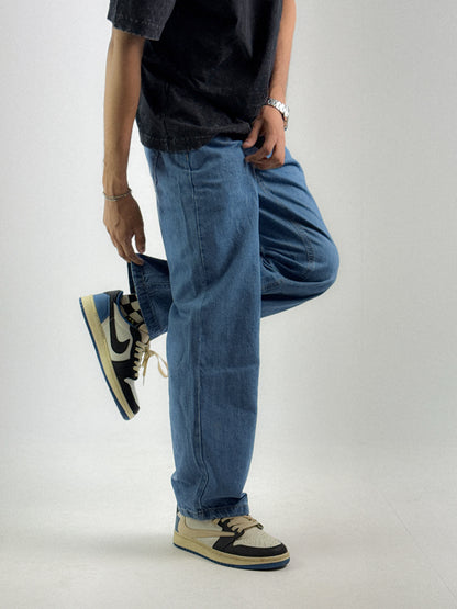 Semi Baggy Blue Denim