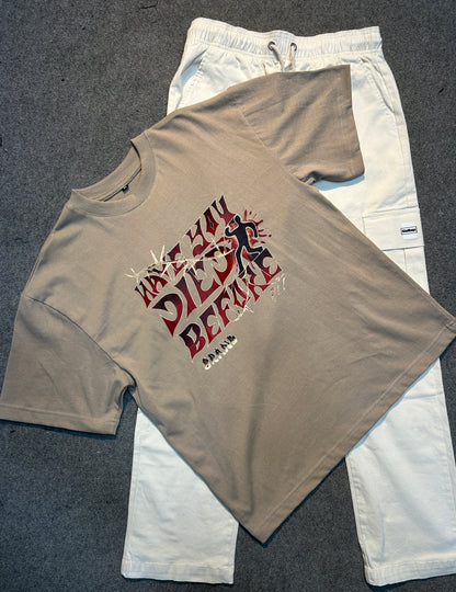 Beige Oversized T-Shirt