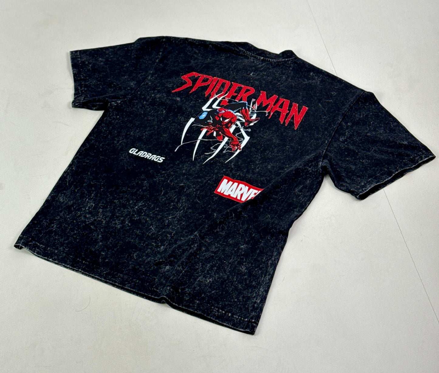 SPIDERMAN Black Acid Oversized