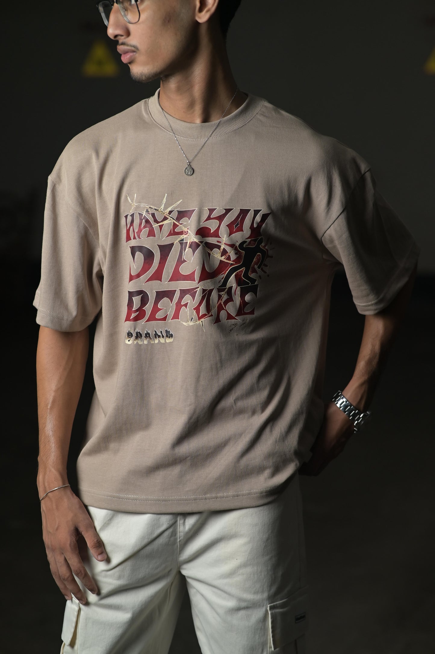 Beige Oversized T-Shirt