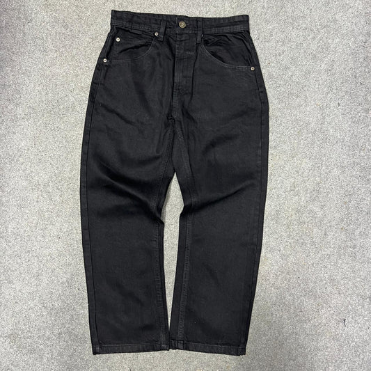 Semi Baggy Black Denim