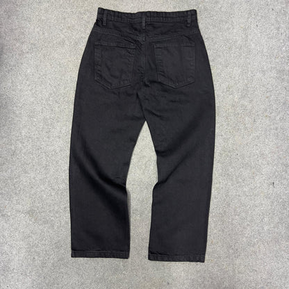 Semi Baggy Black Denim